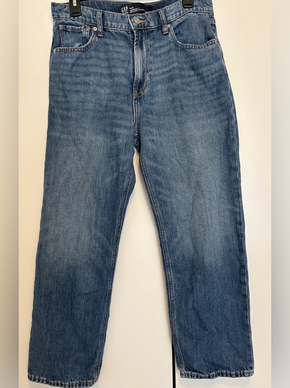 GAP Women Classic Blue Jeans - Straight Fit cropped